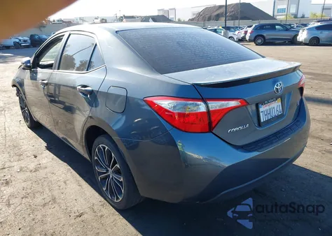 2015 Toyota Corolla S Plus из США, поврежденный, VIN 5YFBURHE4FP184116